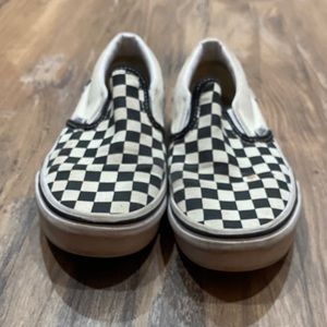 Vans Kids Checkerboard Slip-Ons